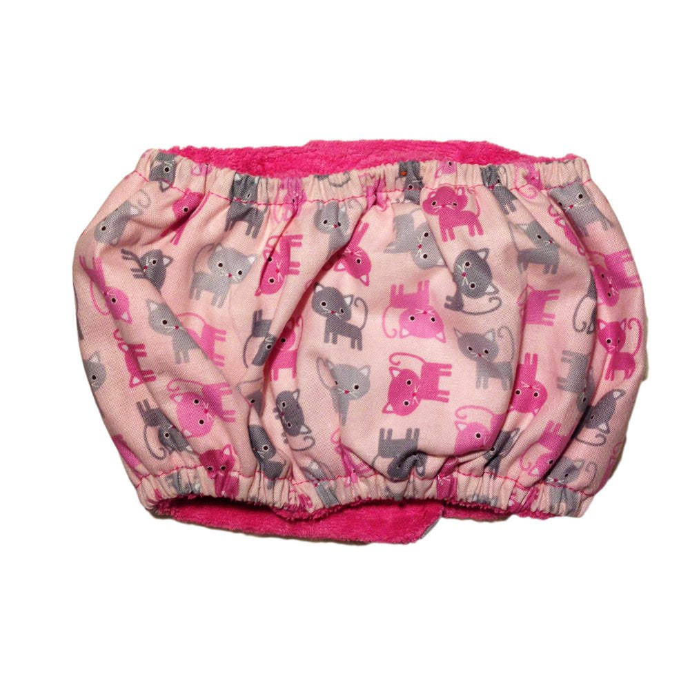 Barkertime Pink Kitty Washable Dog Belly Band Male Wrap - Made in USA Animals & Pet Supplies > Pet Supplies > Dog Supplies > Dog Diaper Pads & Liners Barkertime   