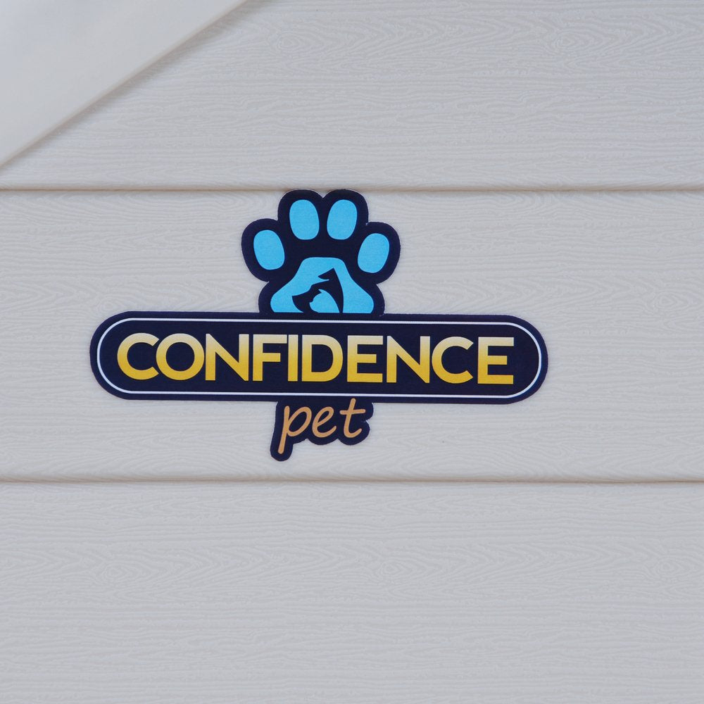 Confidence Fitness Dog Kennel, Waterproof, Plastic, Outdoor, Brown, XL