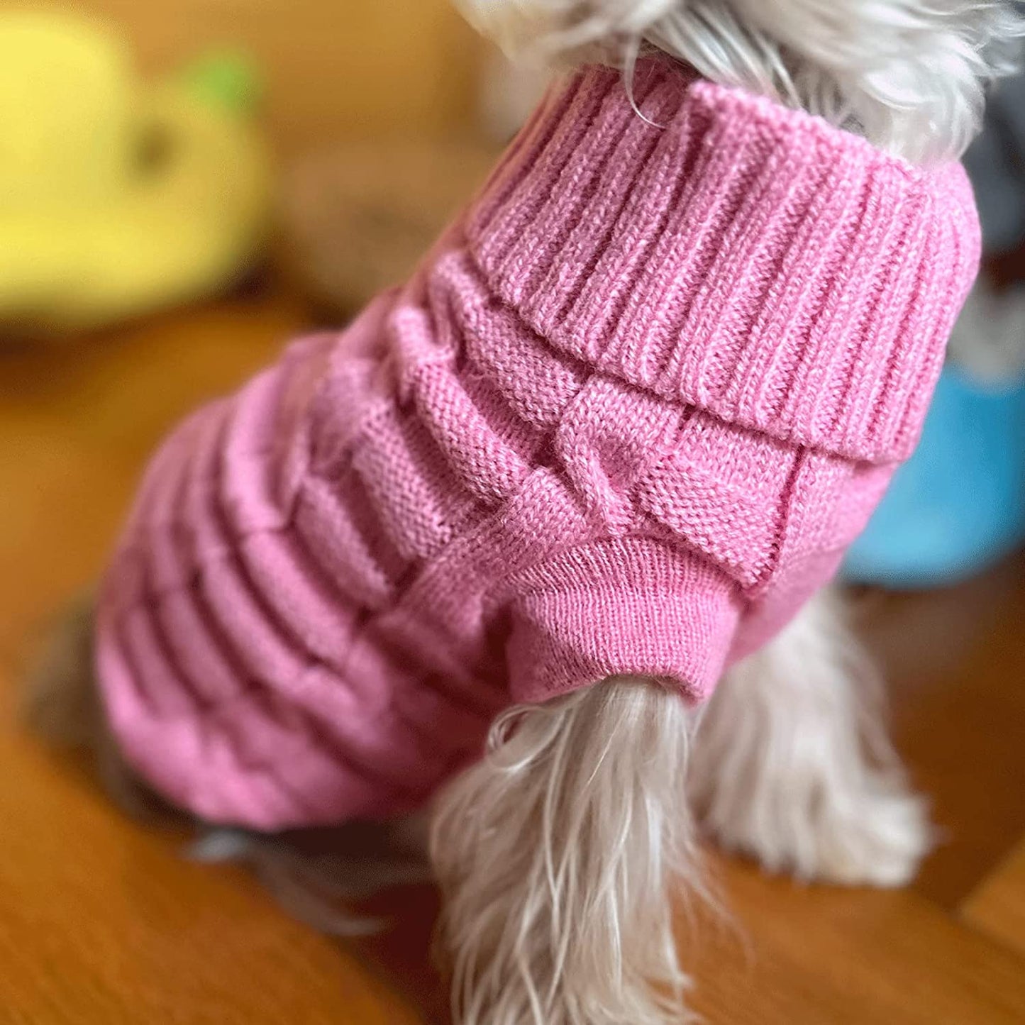 2 Pack Christams Dog Sweaters for Small Dogs, Warm Dog Winter Clothes for Small Dogs Girl, Pink Cute Pet Puppy Clothes, Chihuahua Sweater Teacup Dog Clothes (Small), Pink+Green Animals & Pet Supplies > Pet Supplies > Dog Supplies > Dog Apparel Generic   