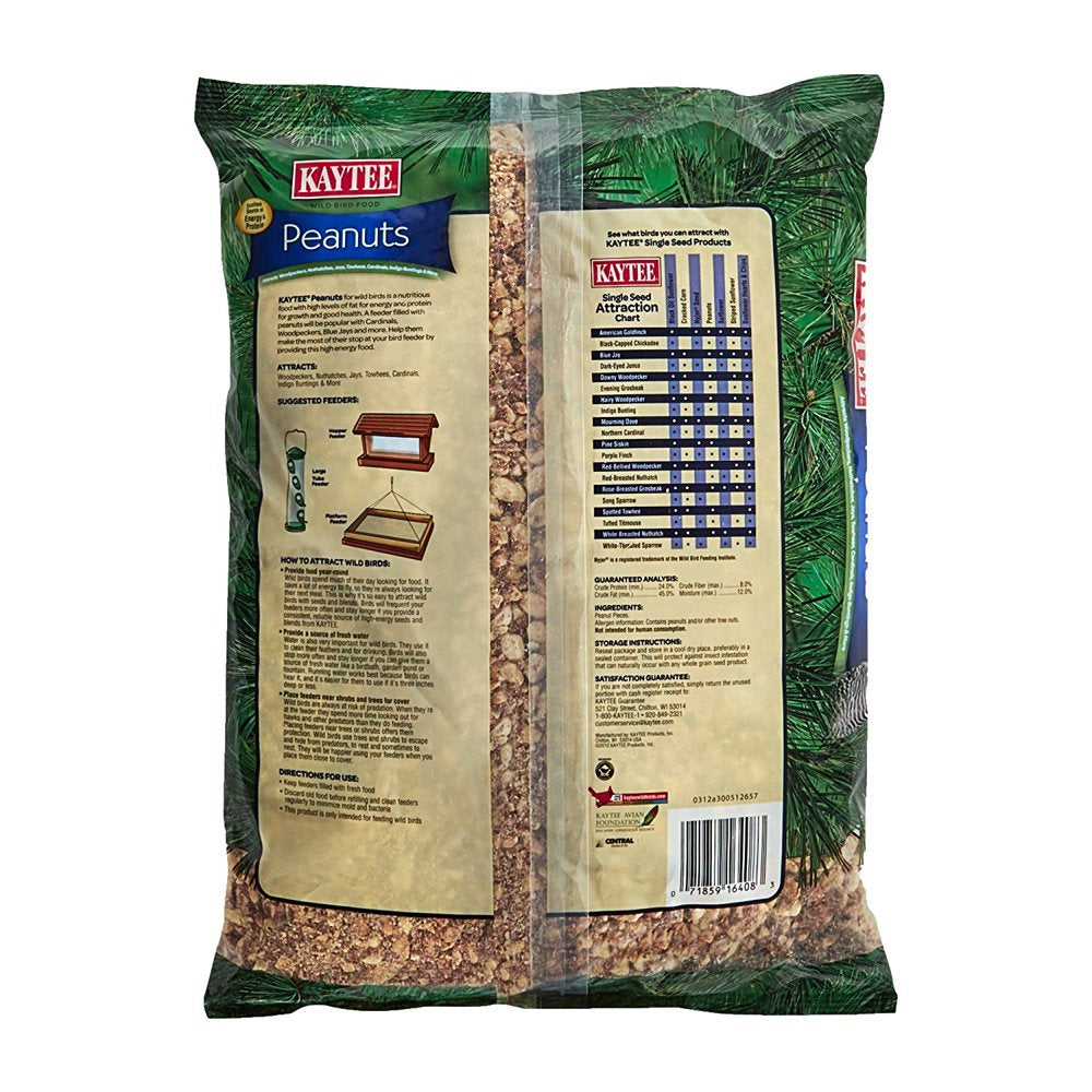 Kaytee Shelled Peanuts Wild Bird Food , 5 Lb. Animals & Pet Supplies > Pet Supplies > Bird Supplies > Bird Food CENTRAL GARDEN & PET COMPANY   