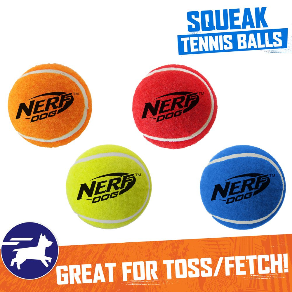 Nerf Dog 2” Squeak Tennis Ball Dog Toy 4-Pack Animals & Pet Supplies > Pet Supplies > Dog Supplies > Dog Toys Gramercy Products   