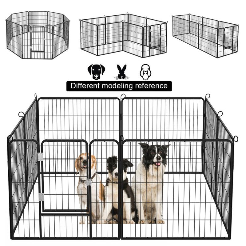 Waleaf Bold Dog Playpen for Outdoor, 16 Panels 24''/30''/40'' Height Metal Puppy Dog Fence Indoor Outdoor,Pet Exercise Pen for Rv,Camping,Yard Animals & Pet Supplies > Pet Supplies > Dog Supplies > Dog Kennels & Runs Vitesse 32"  