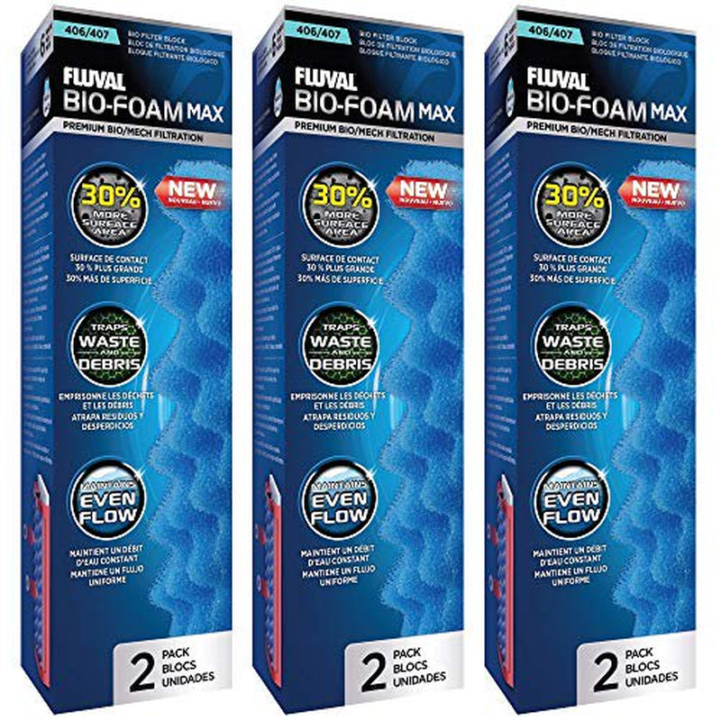 FV Fluval 6 Pack of Bio-Foam Max Media for Fluval 406 and 407 Aquarium Filters Animals & Pet Supplies > Pet Supplies > Fish Supplies > Aquarium Filters Fluval   