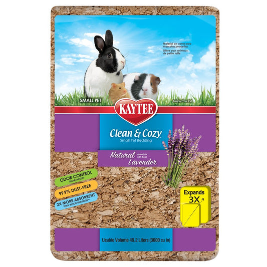 Kaytee Clean & Cozy Natural Bedding with Lavender 49.2 Liters Animals & Pet Supplies > Pet Supplies > Small Animal Supplies > Small Animal Bedding Central Garden and Pet 49.2 L  