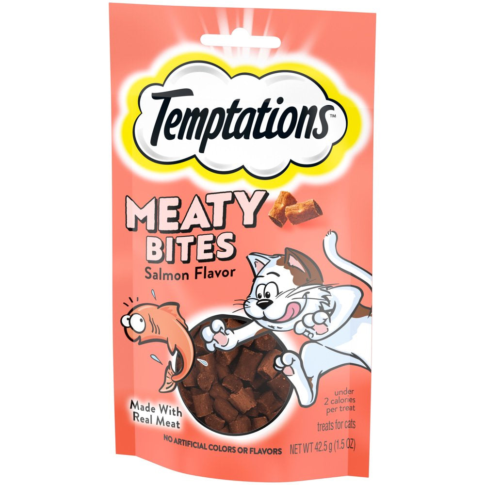 Temptations Meaty Bites Salmon Flavor Topper & Soft Treat for Cat, 1.5 Oz. (7 Count) Animals & Pet Supplies > Pet Supplies > Cat Supplies > Cat Treats Mars Petcare   