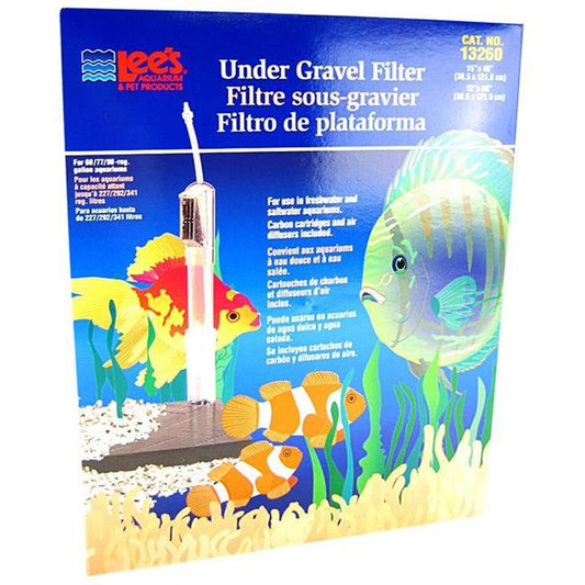 Lees S13260 60-90 Gal Original Undergravel Filter Aquarium Animals & Pet Supplies > Pet Supplies > Fish Supplies > Aquarium Filters LEES 60-90 Gallon - (15" x 48" or 12" x 60")  