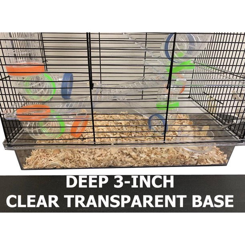 Mcage Large 5 Story Acrylic Clear Hamster Palace with Top Story