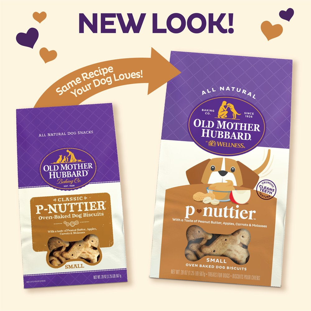 Old Mother Hubbard by Wellness Classic P-Nuttier Natural Small Oven-Baked Biscuits Dog Treats, 20 Ounce Bag Animals & Pet Supplies > Pet Supplies > Dog Supplies > Dog Treats Wellness Pet Food   