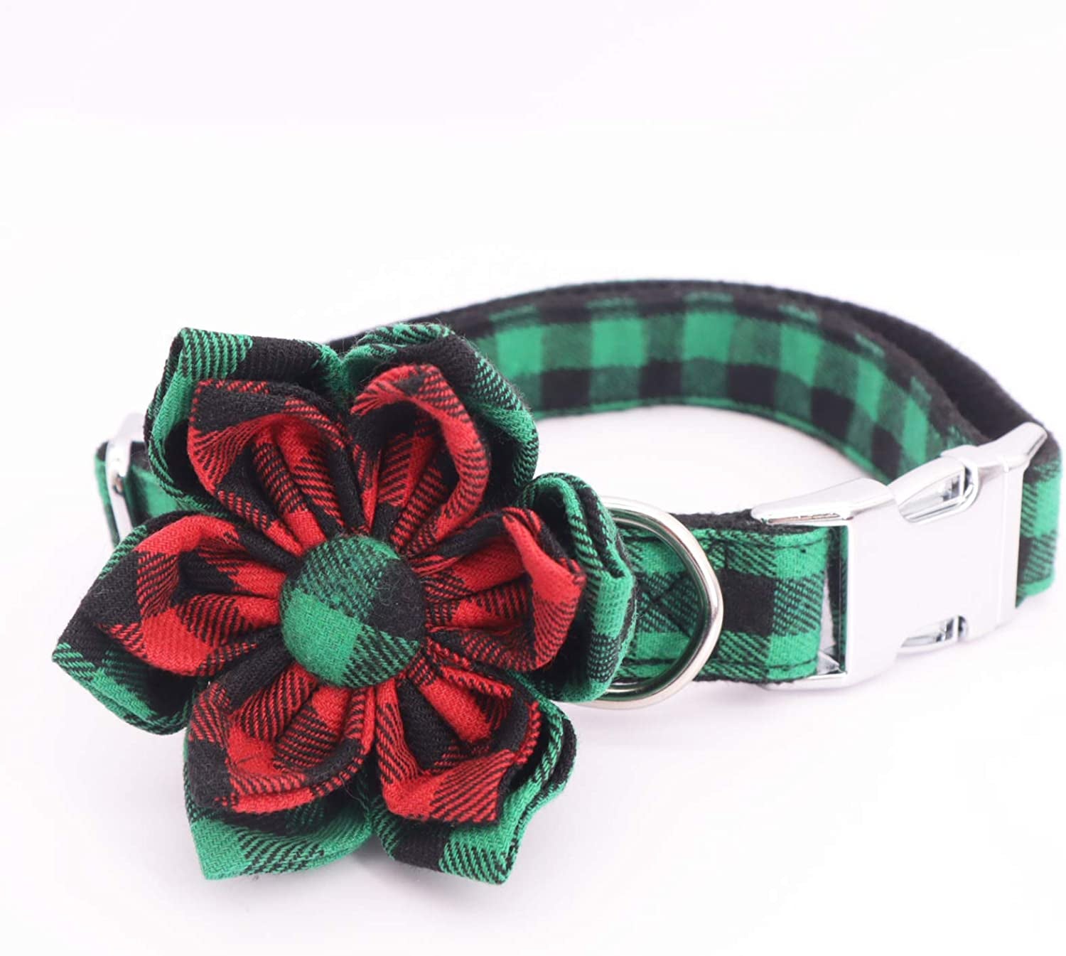 Halloween Dog Collar Dog Bowtie Dog Accessory Halloween Dog Costume for Halloween Party (M) Animals & Pet Supplies > Pet Supplies > Dog Supplies > Dog Apparel YIWU MIYI CO.,LTD Green Flower XS 