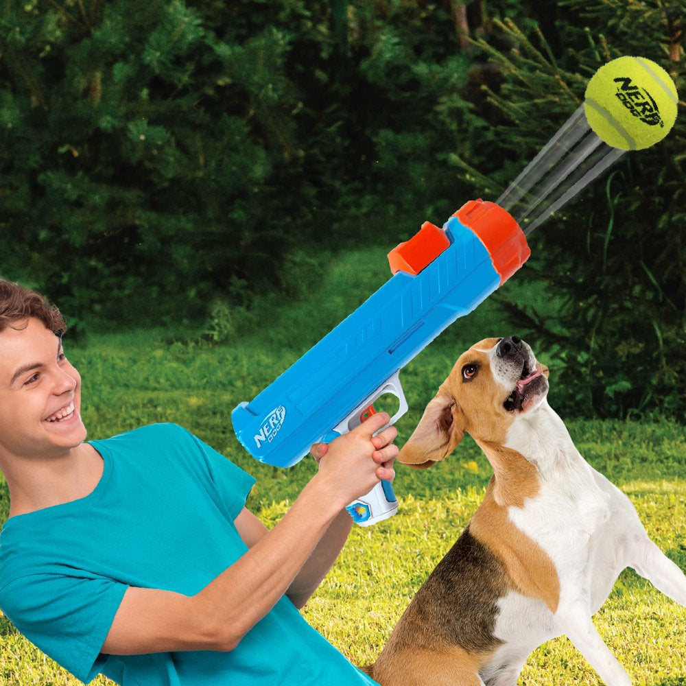 Nerf Dog 16 Inch Tennis Ball Blaster Dog Toy with 8 Balls Animals & Pet Supplies > Pet Supplies > Dog Supplies > Dog Toys Gramercy Products   