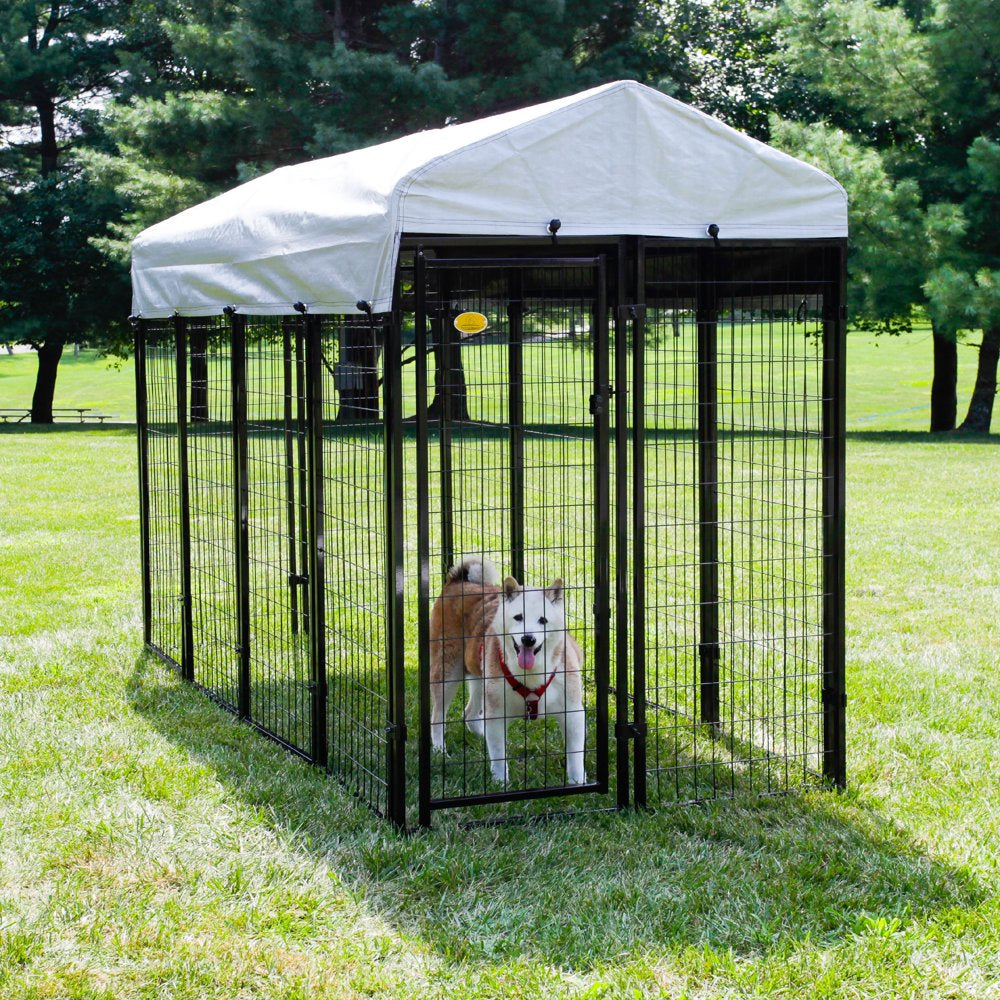 Kennel Master Black Welded Wire Dog Kennel, 8 Ft. X 4 Ft. X 6 Ft Animals & Pet Supplies > Pet Supplies > Dog Supplies > Dog Kennels & Runs RTI Corp   