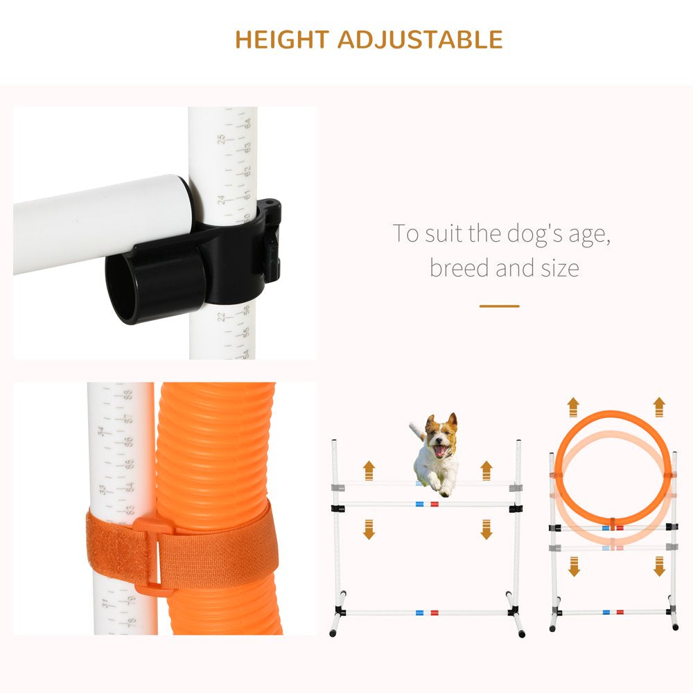 Outdoor 3 Piece Dog Pet Agility Training Equipment Backyard Starter Course Set Animals & Pet Supplies > Pet Supplies > Dog Supplies > Dog Treadmills Aosom LLC   