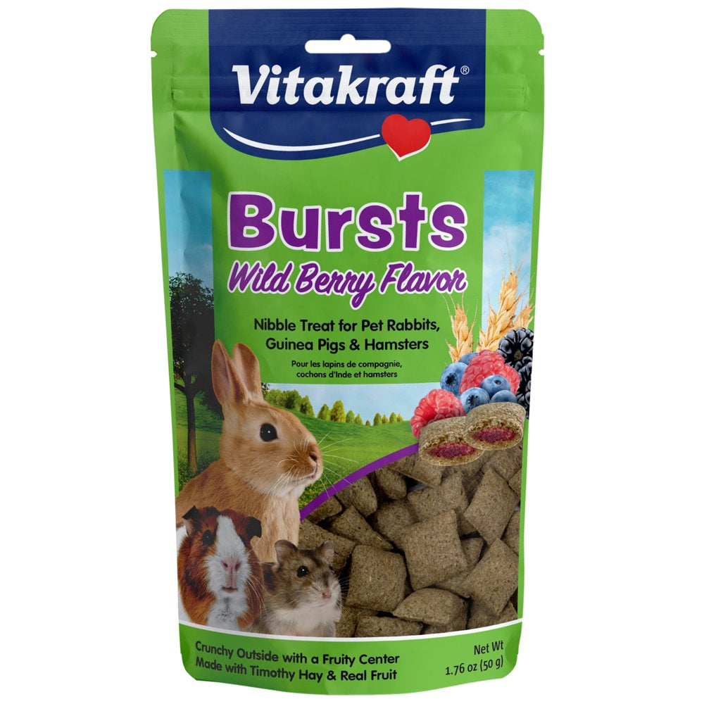 Vitakraft Bursts Small Animal Treats - Wild Berry Snacks - for Rabbits, Guinea Pigs, and Hamsters Animals & Pet Supplies > Pet Supplies > Small Animal Supplies > Small Animal Food Vitakraft Sunseed   