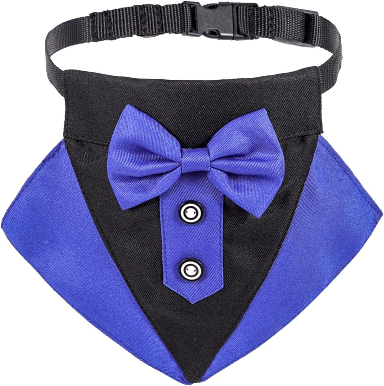 Dog Bandanas Suitable for Dog Bandana Boy & Girl Adjustable Dog Neck Tie Collar Dog Collar with Black Necktie Wedding Formal Dog Collars for Small Adorable Puppy Wedding & Valentine’S Day (Red, S) Animals & Pet Supplies > Pet Supplies > Dog Supplies > Dog Apparel Generic Blue Medium 