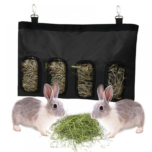 Summark Rabbit Guinea Pig Small Animal Pet Can Hang Feeding Bag Animals & Pet Supplies > Pet Supplies > Small Animal Supplies > Small Animal Bedding Sunmark L Black 