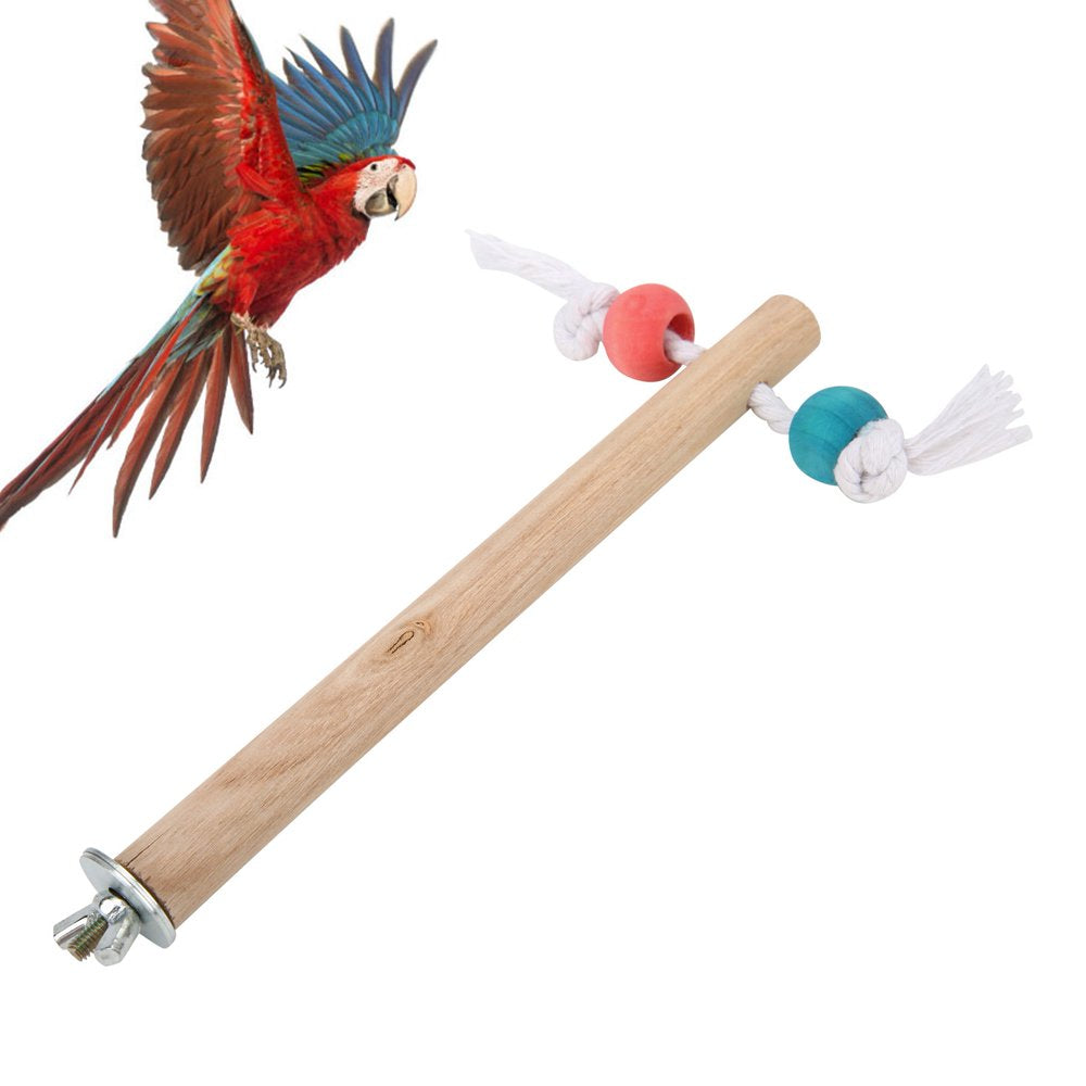 Standing Stick, Cotton Rope Fun Bird Cage Perch Natural Wood with Fixed Accessories for Bird for 1.5X18Cm Animals & Pet Supplies > Pet Supplies > Bird Supplies > Bird Cage Accessories Demonsen   