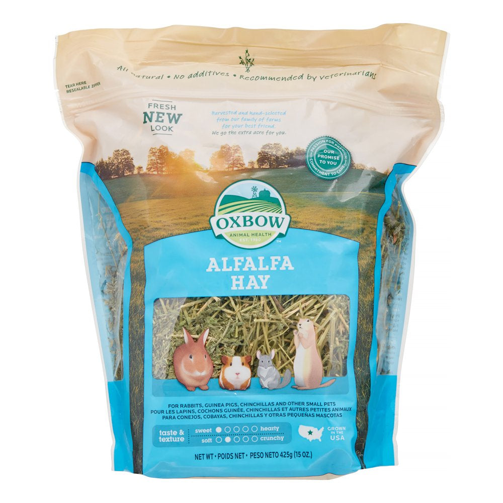 Oxbow Alfalfa Hay Dry Small Animal Food, 15 Oz. Animals & Pet Supplies > Pet Supplies > Small Animal Supplies > Small Animal Food Mars Petcare   