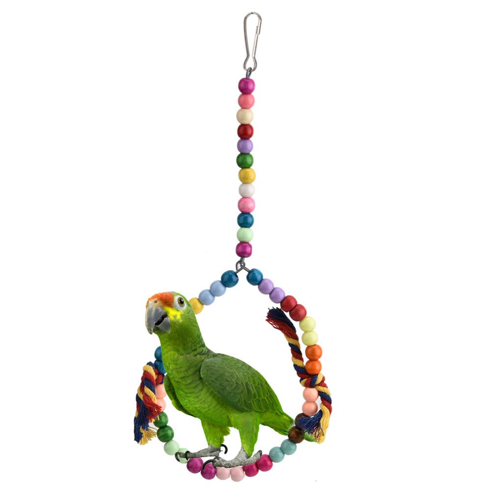 OTVIAP Inco Branco Bird Toys Swing Small Balls Hanging Bright Colors Beautiful Bird Toys Ladder for Birds Inco Toys Birds Perch Stress Relief Bird Toys Animals & Pet Supplies > Pet Supplies > Bird Supplies > Bird Ladders & Perches OTVIAP   