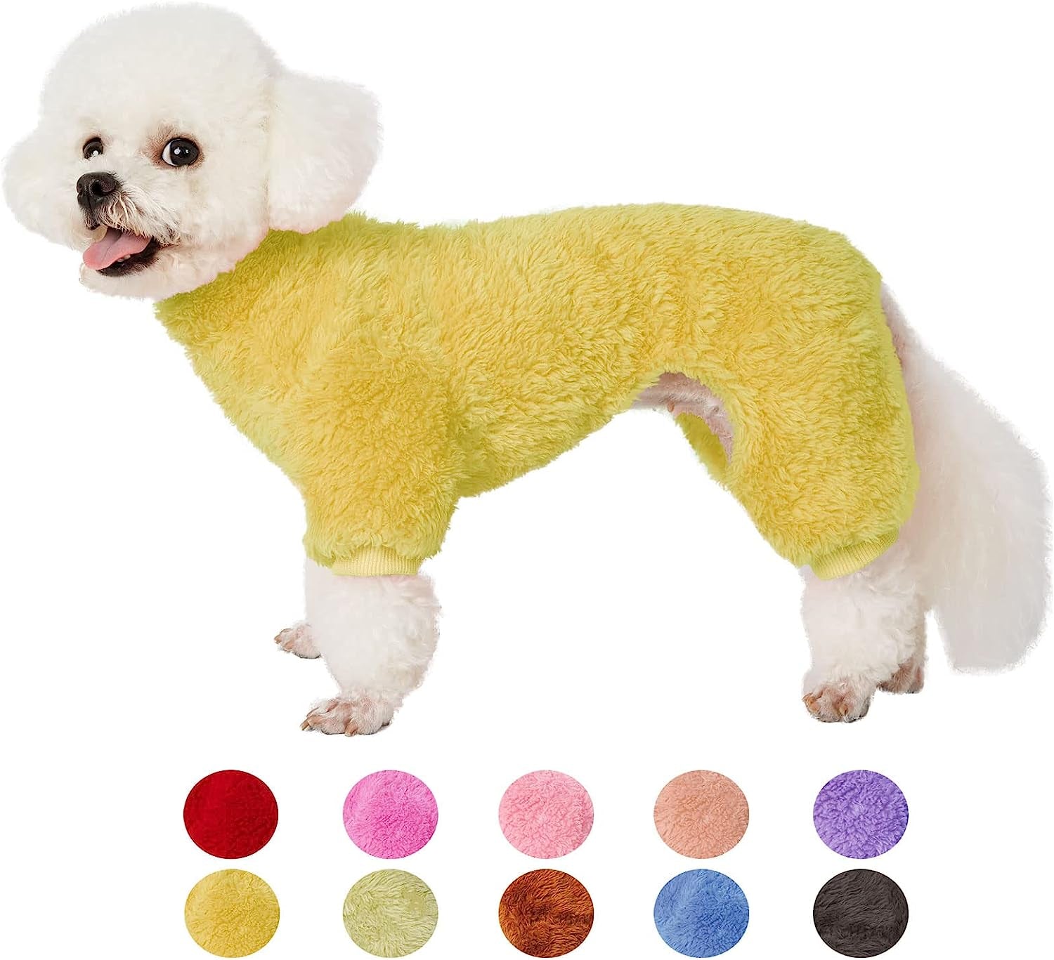 Dog Sweater Coat, Dog Pajamas PJS, Dog Clothes, Dog Christmas Sweaters for Small Medium Dogs Boy Girl Cat Apparel Doggie Jacket Onesie Soft Warm Holiday Outfits (Small, Pink) Animals & Pet Supplies > Pet Supplies > Dog Supplies > Dog Apparel YUGGI Yellow X-Large 