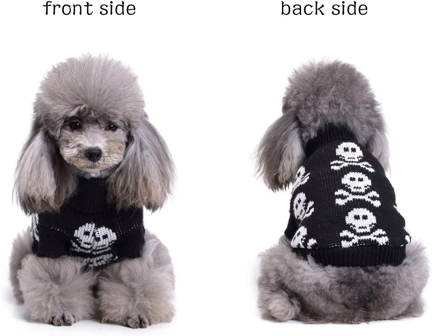 S-Lifeeling Skull Dog Sweater Holiday Halloween Christmas Pet Clothes Soft Comfortable Dog Clothes - Black,Xxl Animals & Pet Supplies > Pet Supplies > Dog Supplies > Dog Apparel PL   