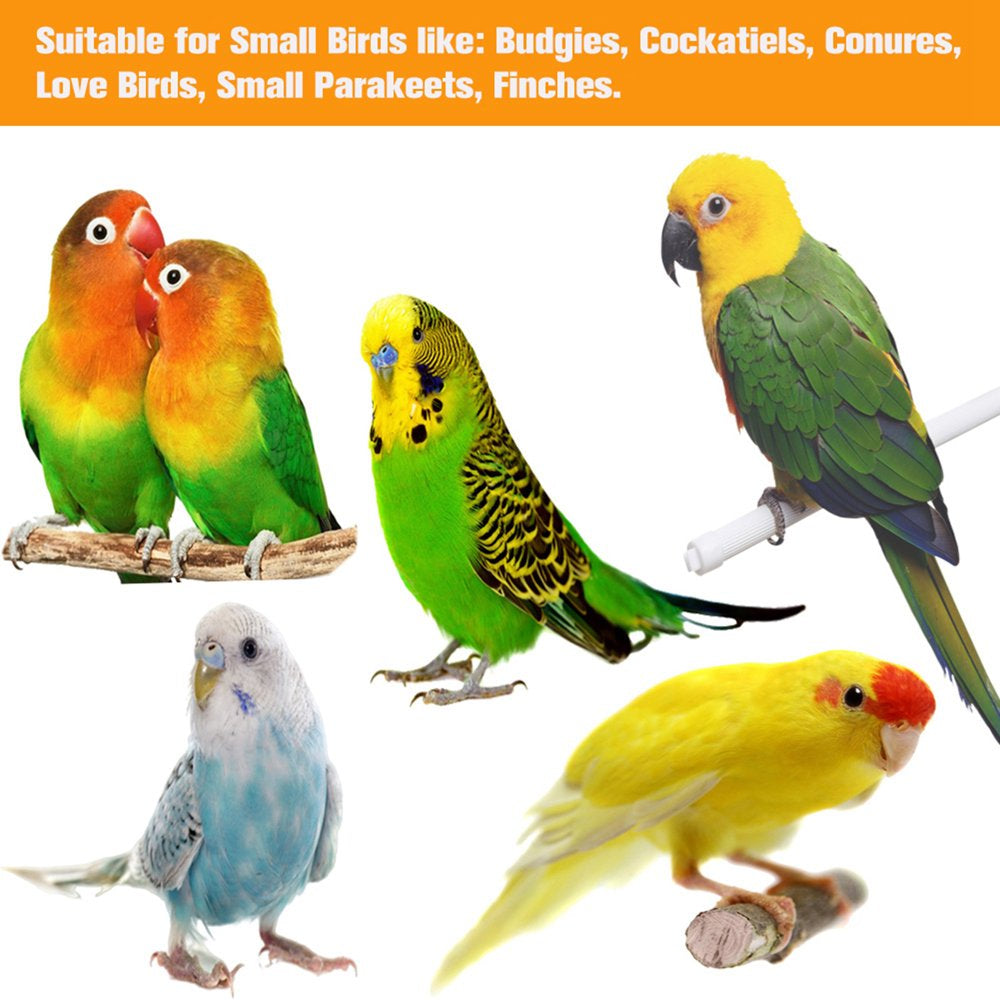 PWFE 8-Pack Bird Toys Parrots Cage Toys Hanging Swing Shredding Chewing Perches Parrot Toy for Finches,(Multicolor) Animals & Pet Supplies > Pet Supplies > Bird Supplies > Bird Toys PWFE   