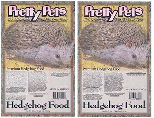Pretty Pets Premium Hedgehog Food 3 Lb, Pack of 2