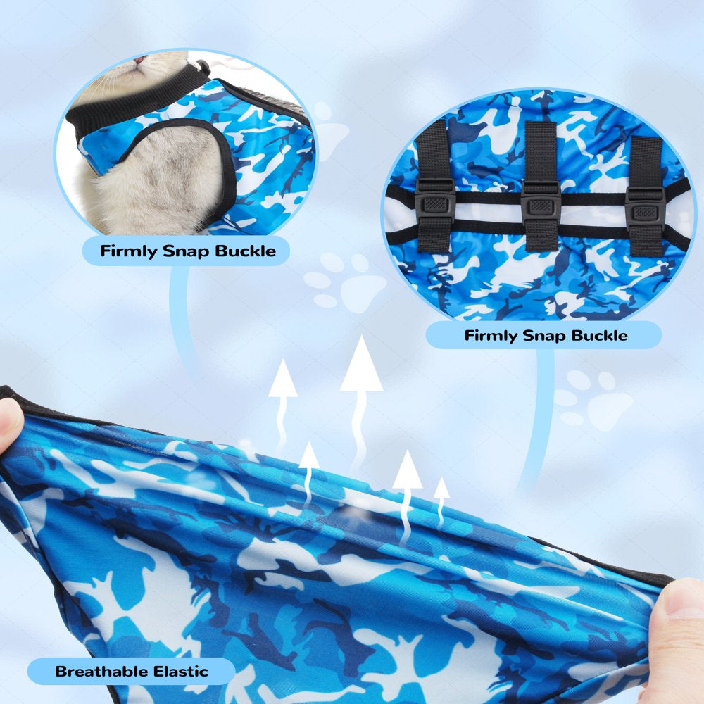 LEXVSS 2 Pieces Cat Recovery Suit, after Surgical Clothes for Abdominal Wounds & Surgery Animals & Pet Supplies > Pet Supplies > Cat Supplies > Cat Apparel LEXVSS   