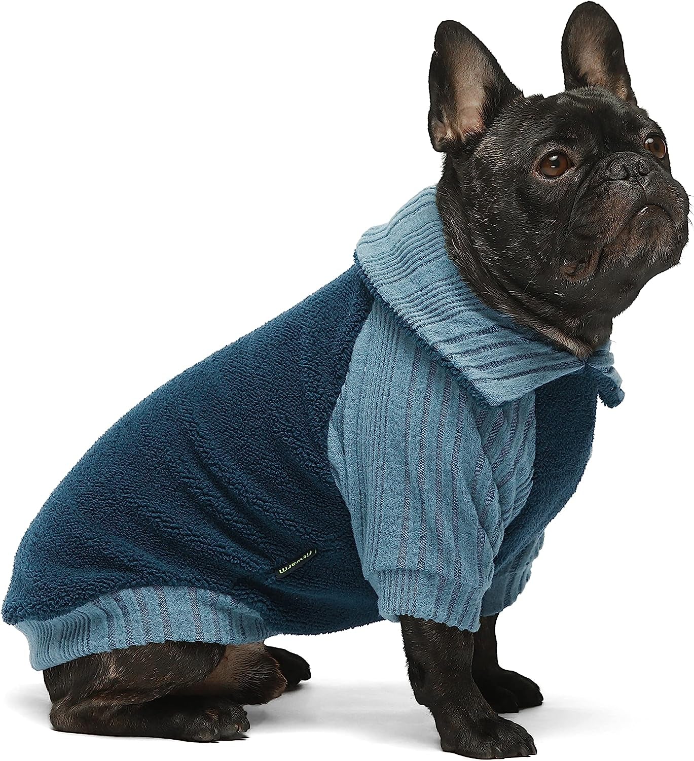 Fitwarm Fleece Dog Sweater, Turtleneck Dog Coat, Dog Winter Clothes for Small Dogs Boy, Pet Pullover Jumper, Cat Apparel, Blue, Medium Animals & Pet Supplies > Pet Supplies > Dog Supplies > Dog Apparel Fitwarm Blue Medium 