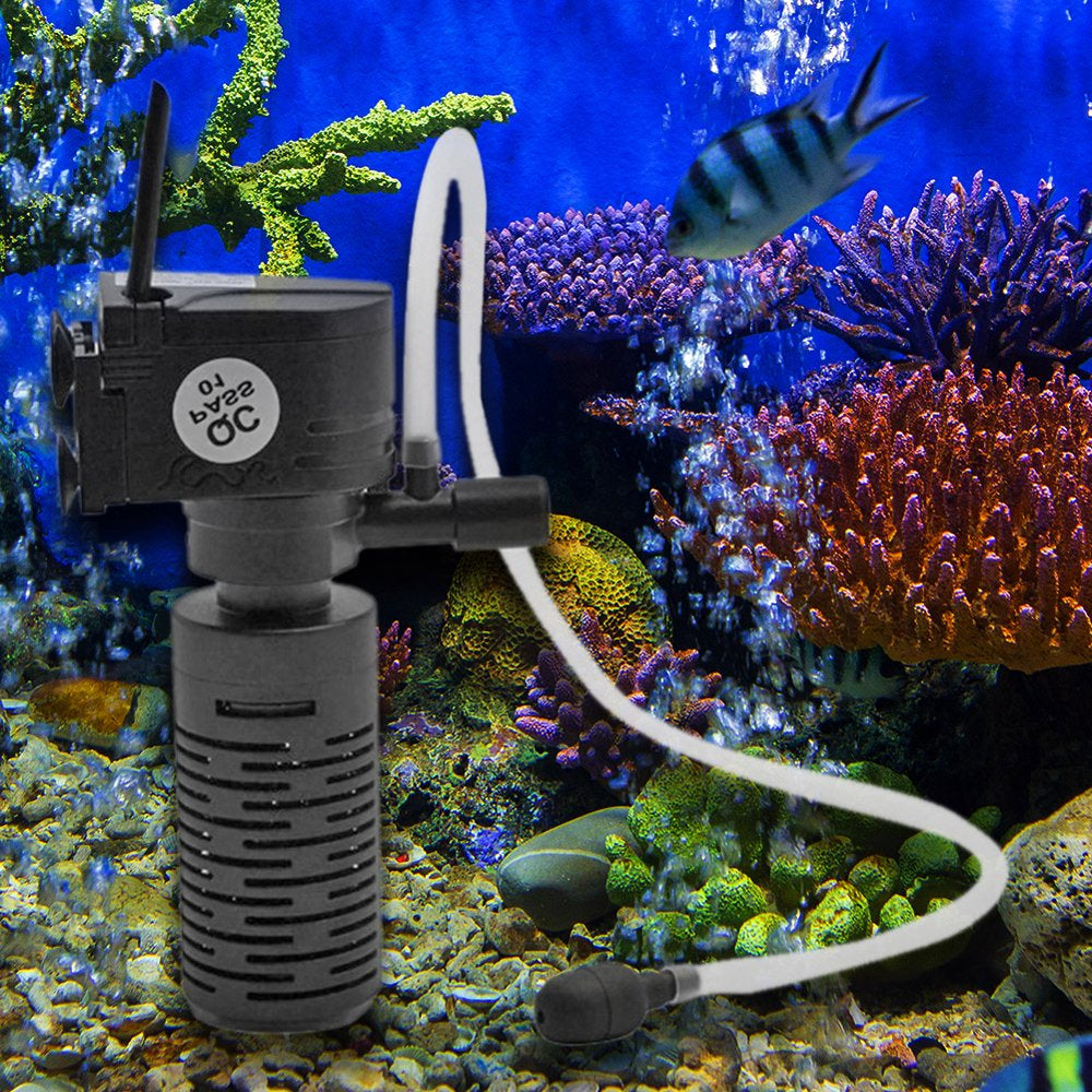 Happybear 3W 3 in 1 Mini Fish Tank Filter Aquarium Oxygen Submersible Water Purifier Animals & Pet Supplies > Pet Supplies > Fish Supplies > Aquarium Filters Happybear   