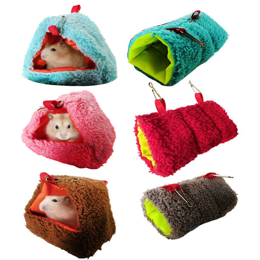Pet Enjoy 2Pcs Guinea Pig Bed Cave Cozy Hamster Hanging House,Small Animal Habitat Supplies Chinchilla Hideout for Dwarf Rabbits Hedgehog Hamster Cage Nest Accessories Animals & Pet Supplies > Pet Supplies > Small Animal Supplies > Small Animal Habitats & Cages Pet Enjoy Blue  
