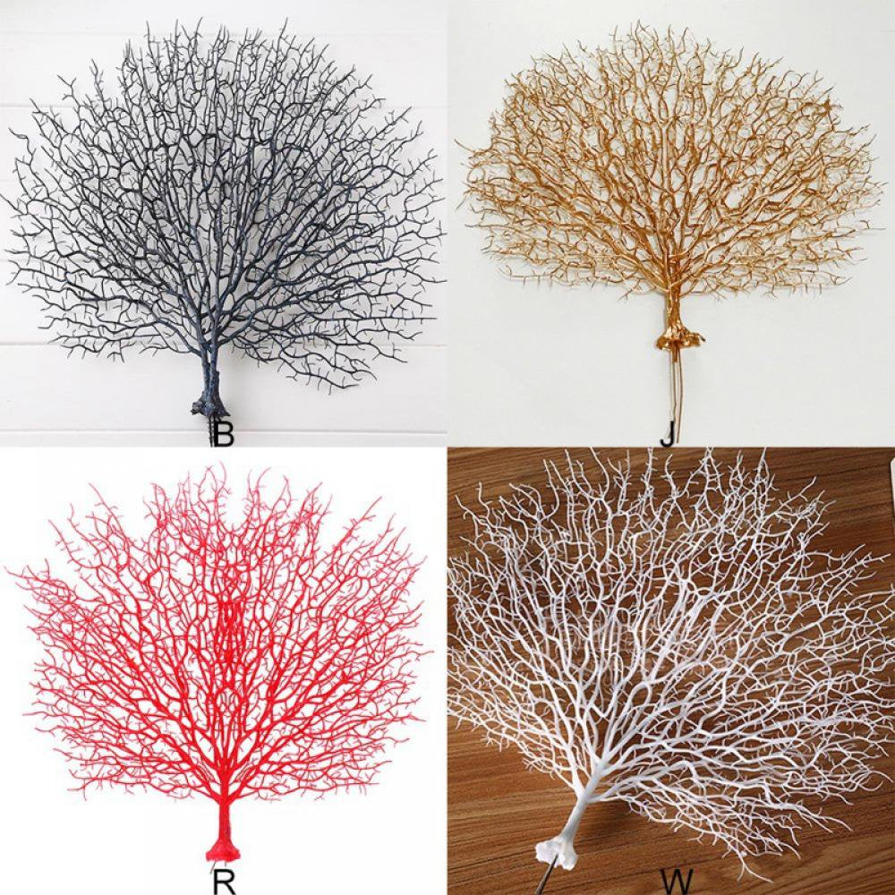 Aquarium Sea Coral Ornament Plastic Artificial Red Sea Fan Coral Fish Tank Decoration Underwater Sea Plant Layout Landscape for Home Decor Animals & Pet Supplies > Pet Supplies > Fish Supplies > Aquarium Decor Groomer   