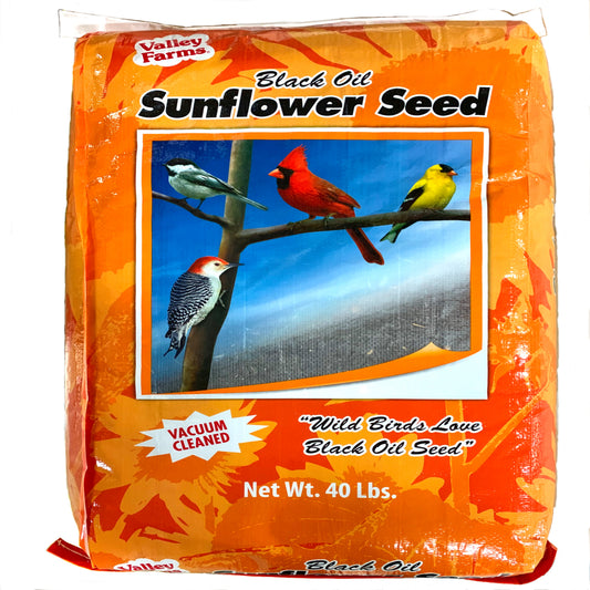 Valley Farms Black Oil Sunflower Seed Wild Bird Food Animals & Pet Supplies > Pet Supplies > Bird Supplies > Bird Food Valley Farms 25 lbs  