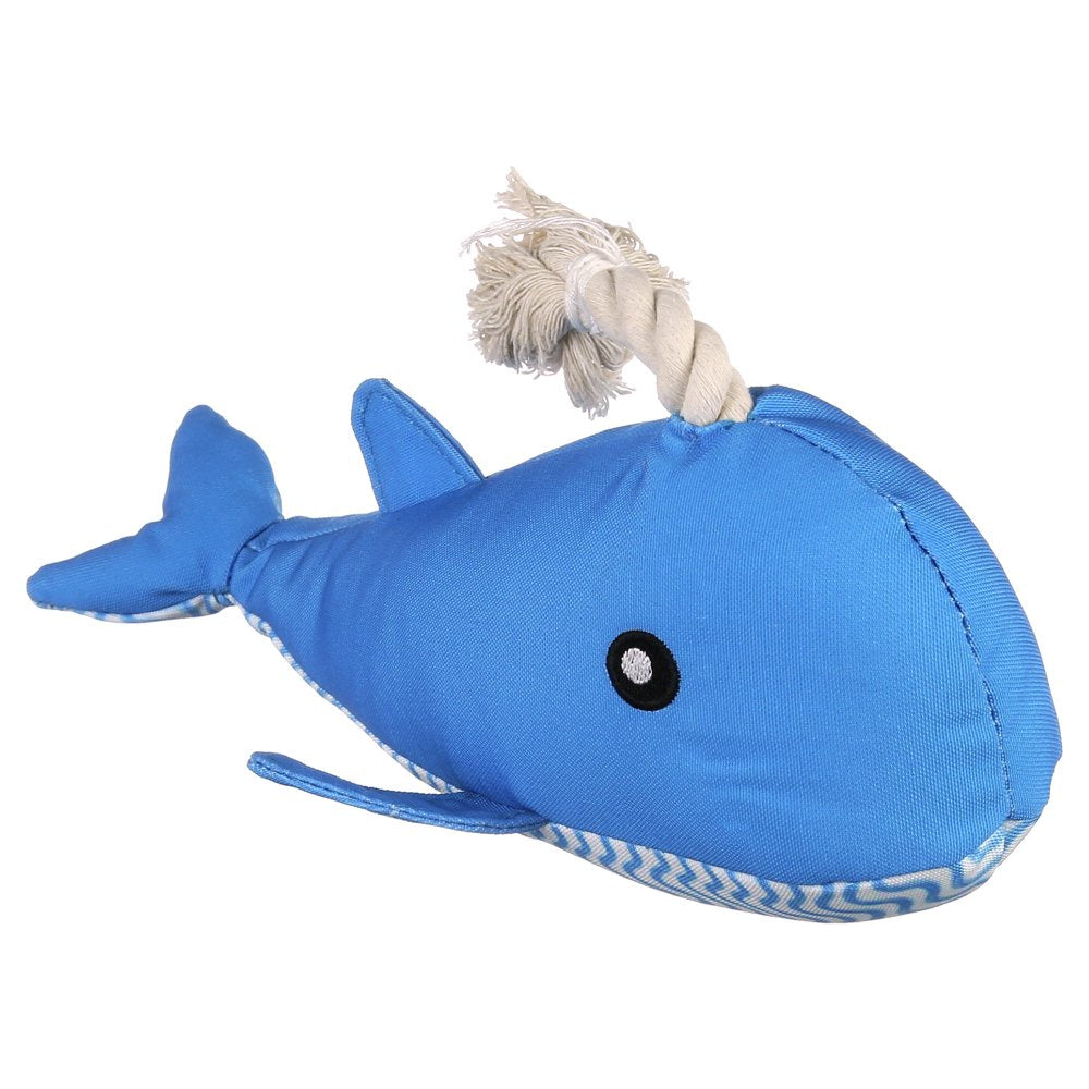 Vibrant Life Blue Whale Plush Dog Toy Animals & Pet Supplies > Pet Supplies > Dog Supplies > Dog Toys Mission Pets   