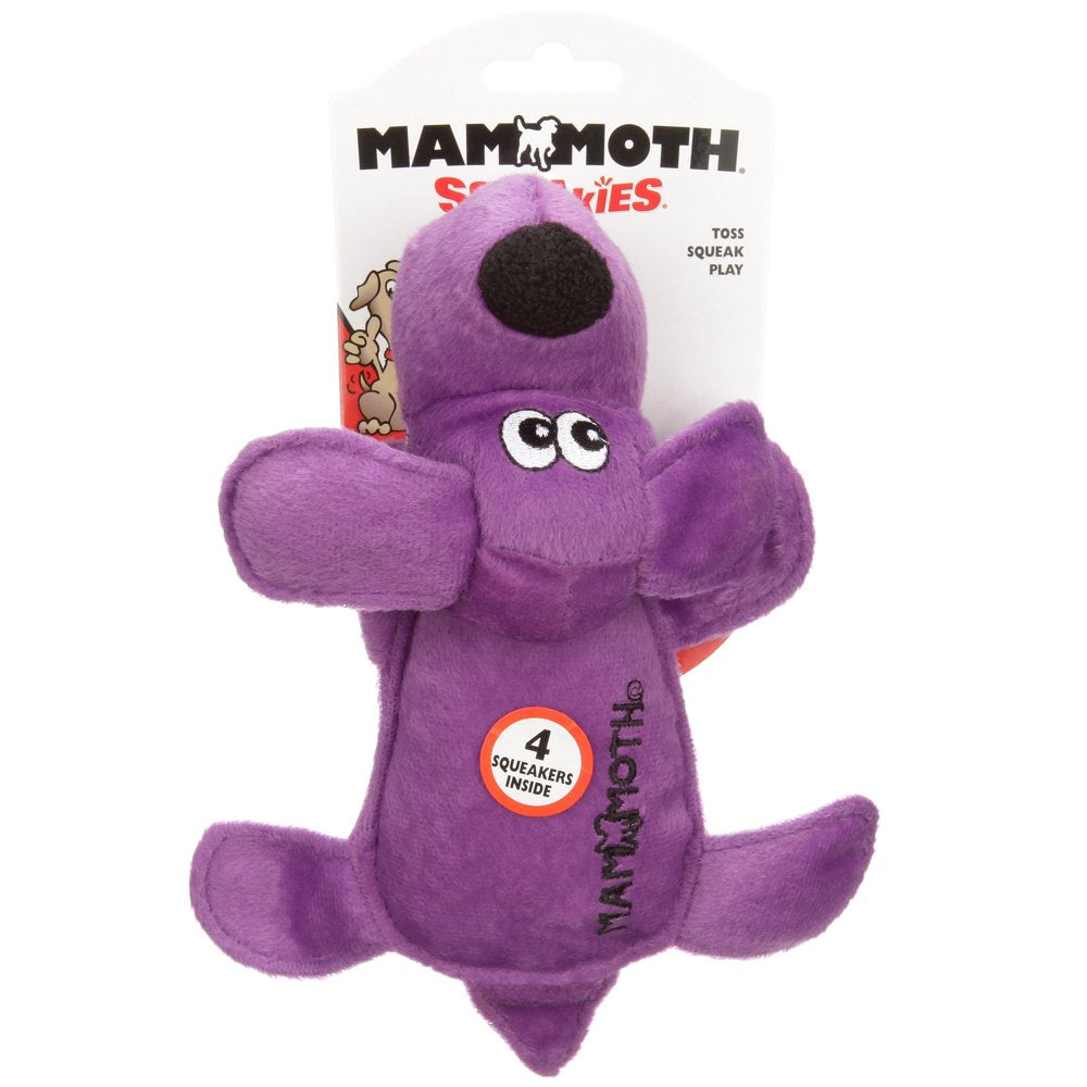 Mammoth Squeakies Interactive Plush Squeak Dog Toys, Small, 8", Assorted Colors Animals & Pet Supplies > Pet Supplies > Dog Supplies > Dog Toys Mammoth Pet Products   