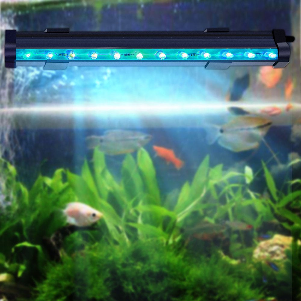 Aquarium Light with 2 Pcs of Moveable Suction Cups, 5.9" LED Fish Tank Light with 7 Color Changing, Submersible LED Aquarium Lights for Fish Tank Animals & Pet Supplies > Pet Supplies > Fish Supplies > Aquarium Lighting QiShi 25cm/9.8inch  