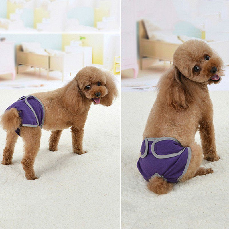 Dog Diapers Female Washable Female Dog Diapers Reusable Belly Band for Female Dogs, Strong Water Absorption and No Leakage Female Dog Wraps, Comfortable and Durable Adjustable Diapers,Purple,Xs Animals & Pet Supplies > Pet Supplies > Dog Supplies > Dog Diaper Pads & Liners JANDEL   