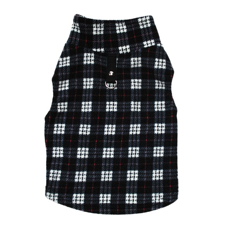 Pet Dog Polar Fleece Vest, Autumn Winter Pet Plaid Jacket Dog Coat Cold Weather Clothes Apparels for Small Medium Large Dogs,Green,M Animals & Pet Supplies > Pet Supplies > Dog Supplies > Dog Apparel OCHINE S Black 