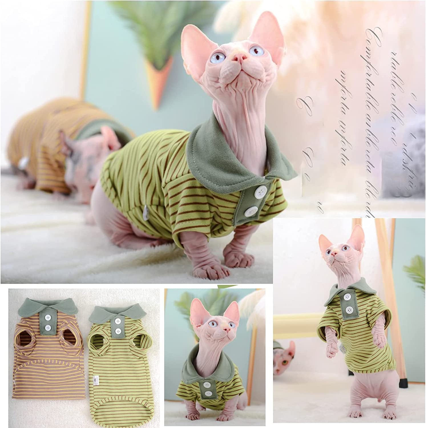  Sphynx Cat Clothes Super Soft Winter Warm Turtleneck