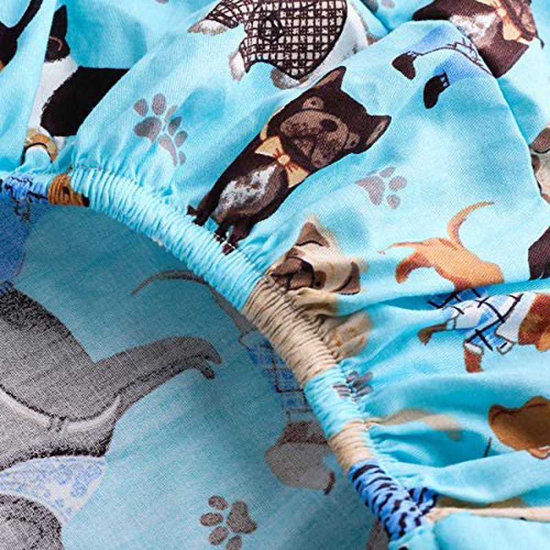 Changing Pad Cover - 100% Cotton Soft Baby Diaper Changing Pad Liner for Boys and Girls 1 Pack 32×16 Inch Unisex Change Pad Sheets Blue Dog - by UOMNY Animals & Pet Supplies > Pet Supplies > Dog Supplies > Dog Diaper Pads & Liners UOMNY   