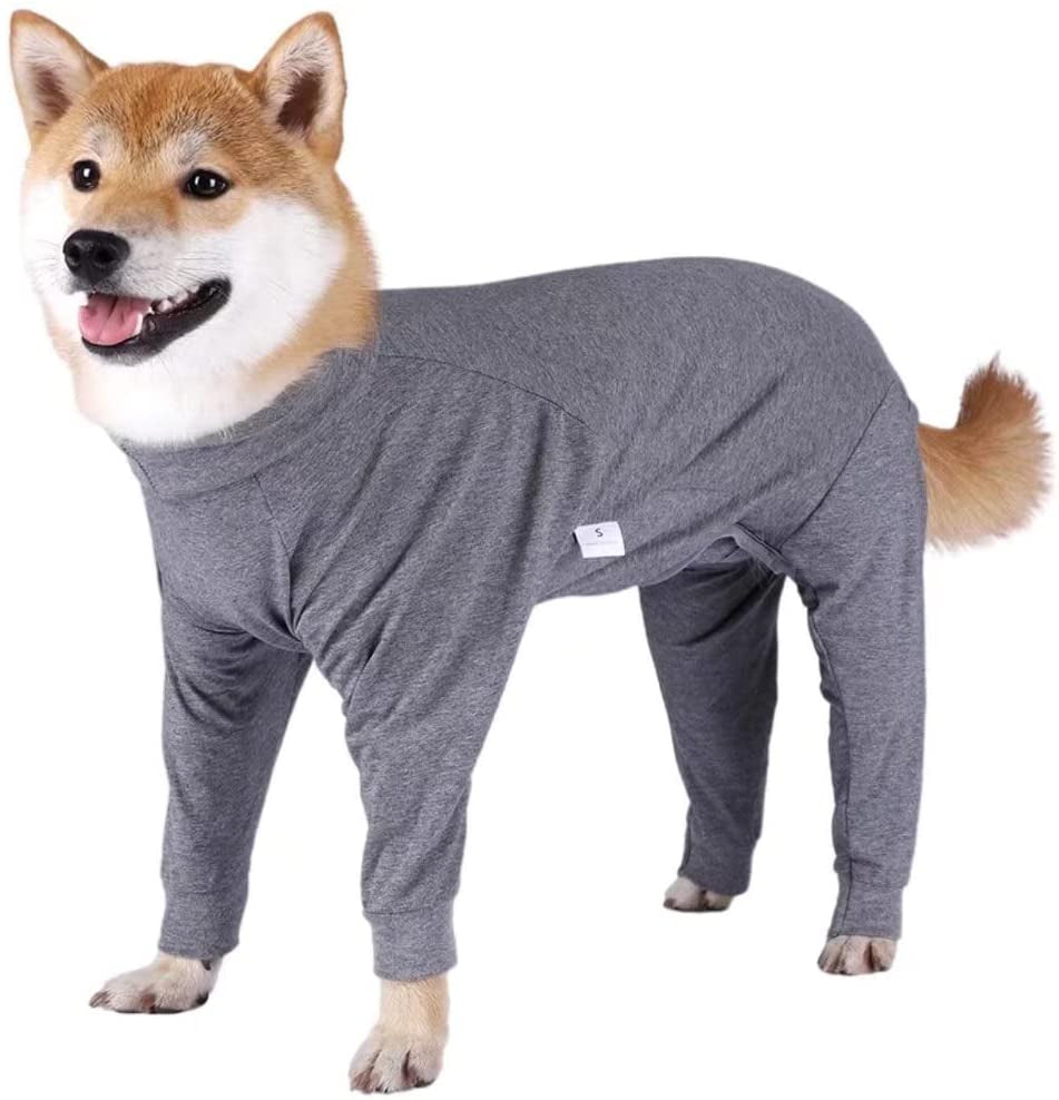 Xqpetlihai Christmas Dog Clothes Dog Onesie Surgery Recovery Suit Dog Pajamas for Large and Medium Dog (XXXL,CH) Animals & Pet Supplies > Pet Supplies > Dog Supplies > Dog Apparel Xqpetlihai GREY Small (Pack of 1) 