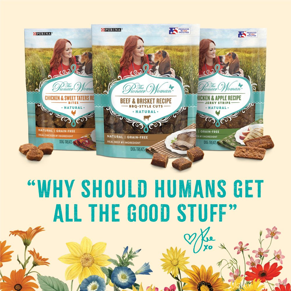 The Pioneer Woman Chicken and Sweet Taters Recipe Bites Natural, Grain Free Soft Dog Treats, 16 Oz. Pouch