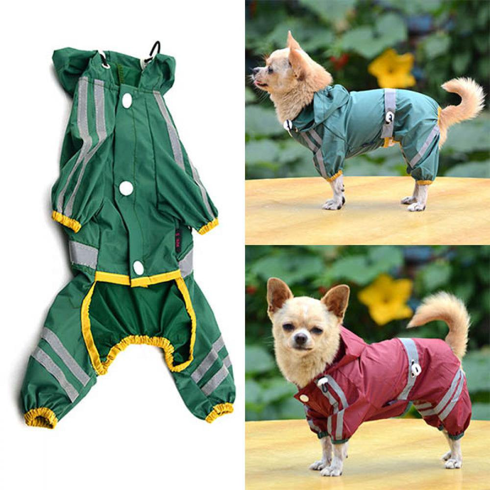 Dog Raincoat Waterproof Rain Coat Clothes for Dogs Outdoor Walking Pets Rainy Wearing Clothing Hoodie Apparel Animals & Pet Supplies > Pet Supplies > Dog Supplies > Dog Apparel 774242030   