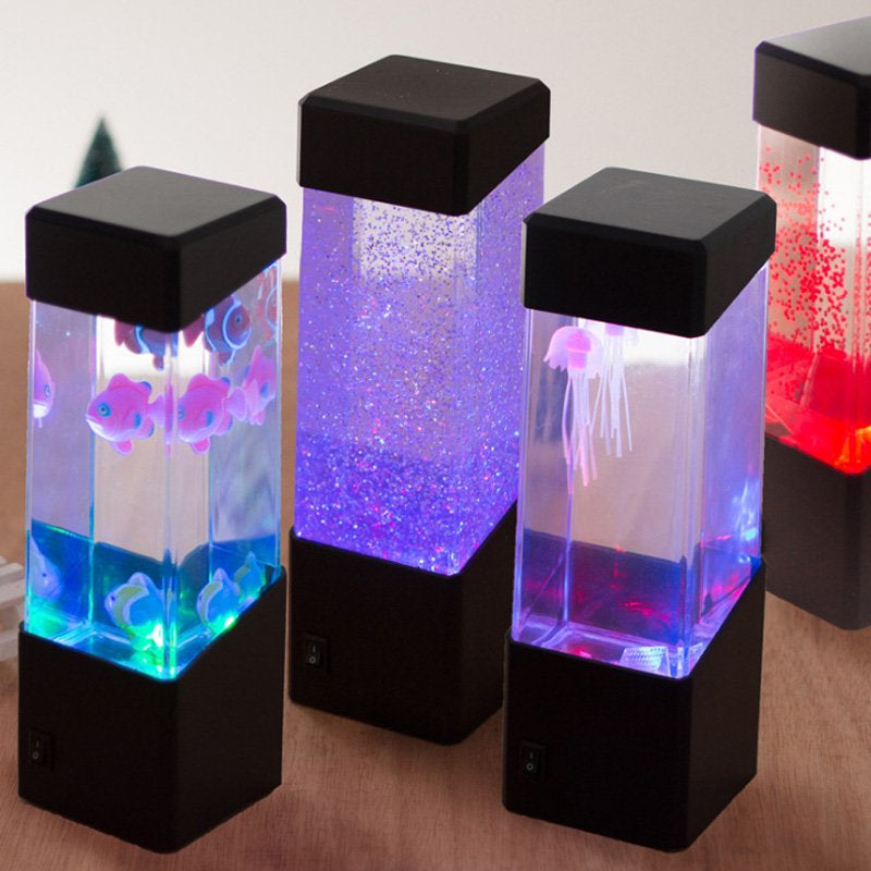 Jellyfish Lava Lamp, Jelly Fish Lamp Electric Aquarium Tank Mood Night Light with Color-Changing, Home Office Bedroom Desktop Decoration Gift Animals & Pet Supplies > Pet Supplies > Fish Supplies > Aquarium Lighting MUTOCAR   