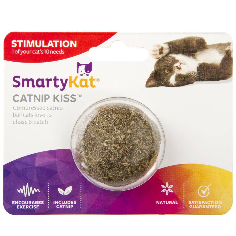 Smartykat (5-Set) Catnip Kiss Compressed Catnip Ball Toys for Cats & Kittens, Natural, Pure & Potent, Fun & Engaging Play - 5-Set Animals & Pet Supplies > Pet Supplies > Cat Supplies > Cat Toys SmartyKat   