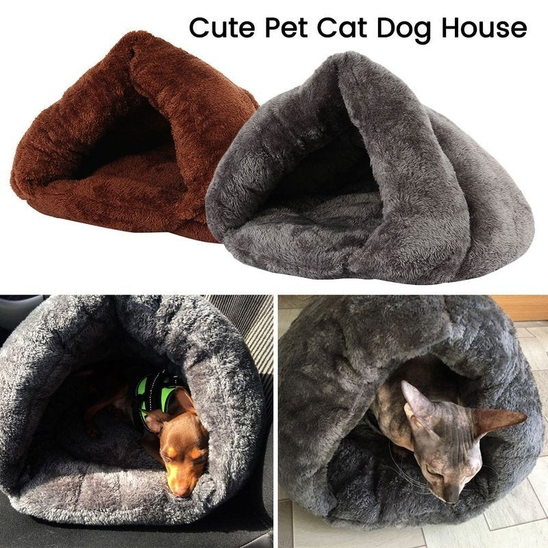 Pet Cat Dog Sleeping Bed Kennel Puppy Cave House Super Soft Mat Dog Blanket Cat Pad Pet Warm Nest Animals & Pet Supplies > Pet Supplies > Cat Supplies > Cat Beds Willstar   