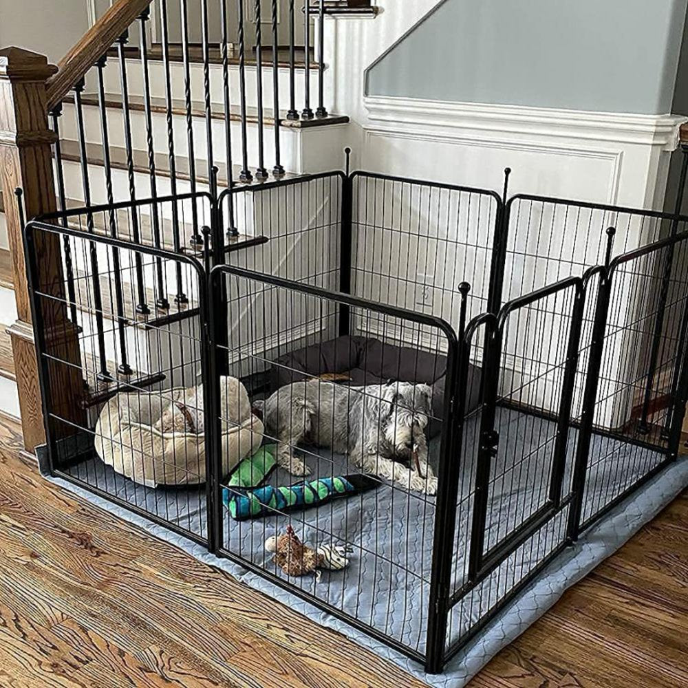 AFANQI round Top Design Black Dog Playpen, 27" X 32" Dog Fence, Exercise Pen for Large/Medium/Small Dogs and Cats, Pet Puppy Playpen for RV, Camping, Yard Animals & Pet Supplies > Pet Supplies > Dog Supplies > Dog Kennels & Runs AFANQI   