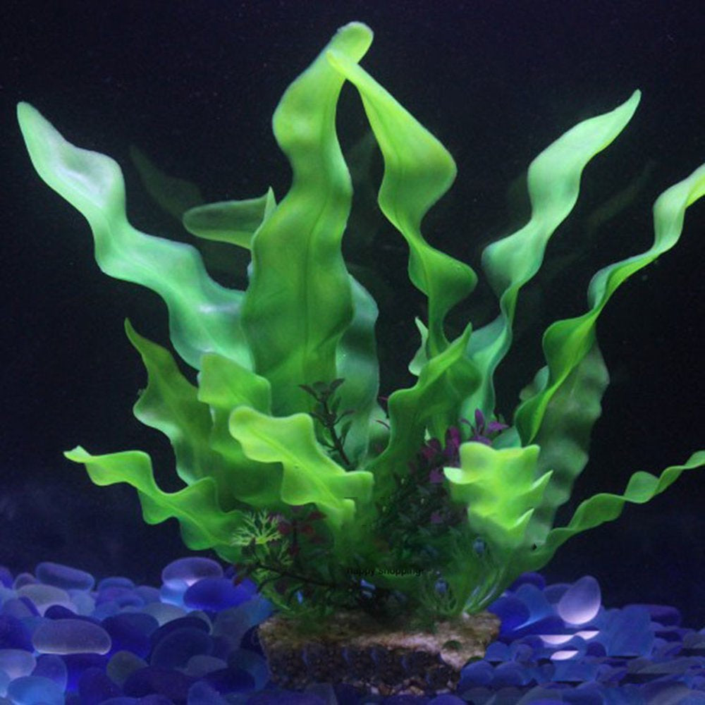 Papaba Fish Tank Decor,Aquarium Simulated Kelp Grass Water Plants Decor Fish Tank Landscaping Ornaments Animals & Pet Supplies > Pet Supplies > Fish Supplies > Aquarium Decor Papaba   