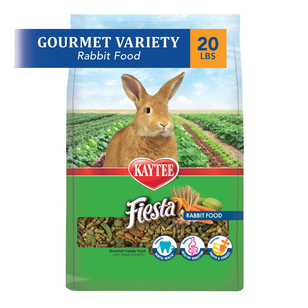 Kaytee Fiesta Rabbit Food 20 Pounds Animals & Pet Supplies > Pet Supplies > Small Animal Supplies > Small Animal Food Central Garden and Pet 20 lbs  