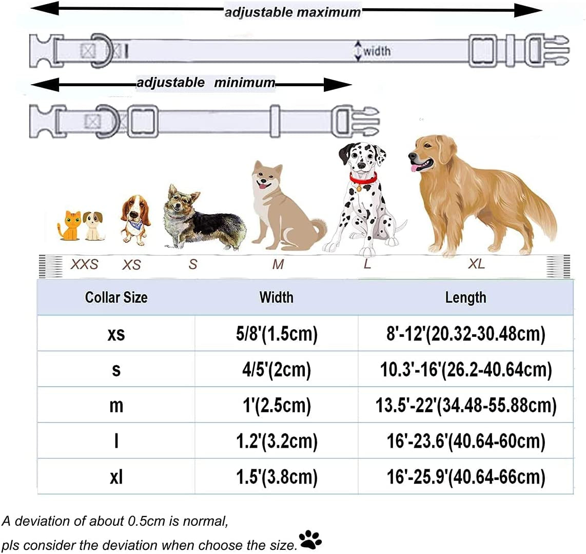 DOGWONG Easter Dog Collar with Bowtie, Easter Egg Holiday Dog Collar Comfortable Durable Dog Collar for Small Medium Large Dog Animals & Pet Supplies > Pet Supplies > Dog Supplies > Dog Apparel DOGWONG   