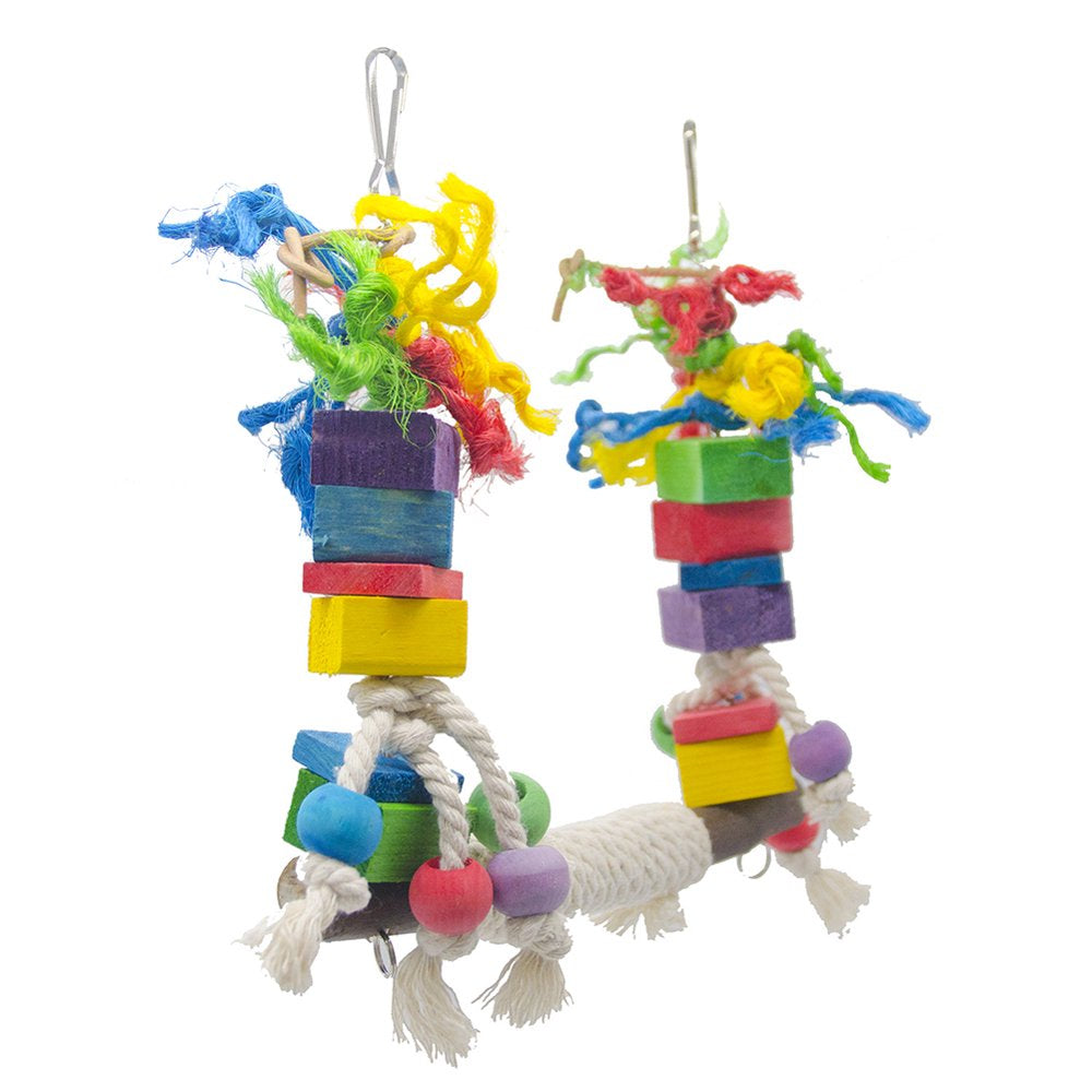 Standing Stand Bird Toy Bird Chewing Swing Toy Stand Hanging Bird Perch Toys for Cockatiel Parrot Animals & Pet Supplies > Pet Supplies > Bird Supplies > Bird Toys Atralife   